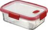 Toidu säilitusnõu Curver Smart Cook 235707, 0,9 L, läbipaistev/punane