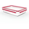 Klaasist toidukonteiner Emsa Clip&Close N10412, 3 L, punane