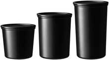 Toidu säilitamise nõude komplekt Maku RPET 639022, 2,3 L, must, 3 tk