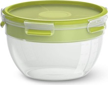Salatikarp Emsa Clip&Go N10713, 2,6 L, roheline/läbipaistev, 3 tk