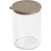 Ümmargune toidukonteiner Gio Style Con.Tengo M, 1,2 L, hallikaspruun