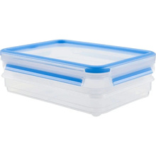 Toidukarp Emsa Clip and Close Aufschnittbox-System, 0,6 L, sinine/läbipaistev