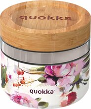 Klaasist toidukarp Quokka Deli, 820 ml, Dark Flowers