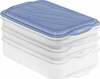 Toidukarpide komplekt Rotho Rondo, 2 x 0,75 L, 1 x 1,35 L, sinine