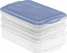 Toidukarpide komplekt Rotho Rondo, 2 x 0,75 L, 1 x 1,35 L, sinine