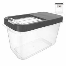 Plastikust konteiner Orion, 10 L, läbipaistev/hall