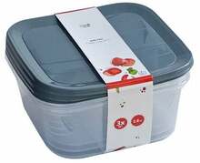 Toidukonteinerite komplekt Katex POLY3, 3 tk, 2,8 L