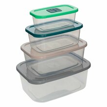 Toidukarbi komplekt 5FIVE SIMPLY SMART Simply Smart RECT, 0.47 - 2.85 l, 4 tk