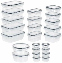 Toidukarpide komplekt Vilde 229159, 0,06-0,84 L, läbipaistev, 24 tk
