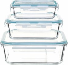 Klaasist toidukarbi komplekt 5FIVE, 530 ml, 800 ml, 1800 ml, 3 tk