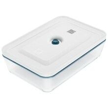Klaasist toidukarp Zwilling Fresh & Save, 2,2 L, valge