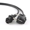 Toitekaabel Gembird PC-186-VDE (C13), 1,8 m, must