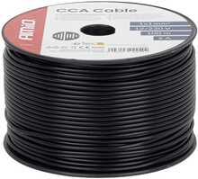 Ühesooneline kaabel Amio AMIO-04454, 1 x 1 mm2, must, 100 m