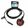 Toitekaabel iBox Euro 2-PIN, 1,8 m, UK pistik