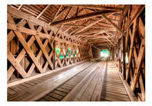 Fototapeet Artgeist Wooden Bridge XLFT354, 175 cm x 250 cm