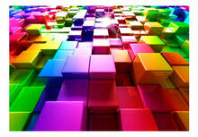 Fototapeet Artgeist Colored Cubes SNEW011490, 70 cm x 70 cm