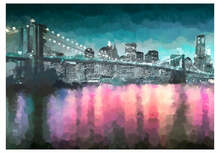 Fototapeet Artgeist Painted New York, 280 cm x 280 cm
