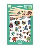 Ajutiste tätoveeringute komplekt Djeco Heroes vs Villains, DJ09614, 50+ tk