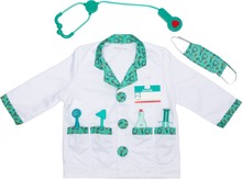 Arsti kostüüm Melissa & Doug Role Play Doctor Costume, valge/roheline