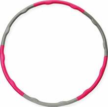 Võimlemisrõngas Master MAS4A132, 95 cm, 1,2 kg, hall/roosa