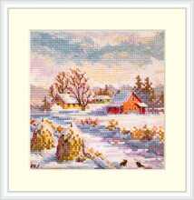 Tikkimiskomplekt Merejka ristpistega Talv SK267B, 11,5 x 11,5 cm