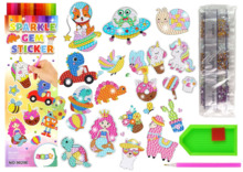 Teemanttikandiga kleepsude komplekt Lean Toys
