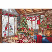 Tikkimiskomplekt Letistitch Christmas Cabin SLETIL8105, 43 x 29 cm