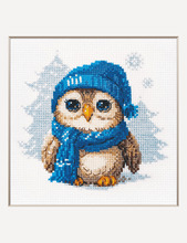 Ristpistes tikkimiskomplekt Riolis Kallistav öökull RIOLA1019, 15 x 15 cm