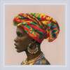 Tikkimiskomplekt Riolis Amazing Women Africa SR2164, 30 x 30 cm