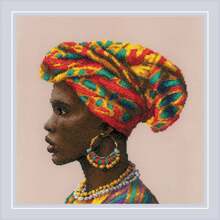 Tikkimiskomplekt Riolis Amazing Women Africa SR2164, 30 x 30 cm