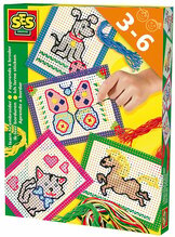Loominguline komplekt SES Creative S14838 Õpime tikkima