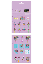 Kraabitavate piltide komplekt Avenir Scratch Cake Bouquet, lilla