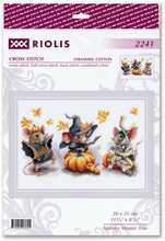 Tikkimiskomplekt Riolis Spooky Mouse Trio SR2241, 30 x 21 cm