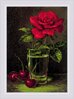Tikkimiskomplekt Riolis SR2123, Rose and Sweet Cherry, 15 x 21 cm