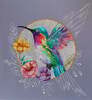 Ristpistekomplekt Abris Art AH-203 Paradiisilind, 23 x 24 cm, 14 ct