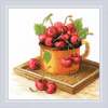 Tikkimiskomplekt Riolis Ripe Cherry SR2169, 20 x 20 cm