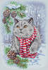 Tikkimiskomplekt Letistitch Winter Cat SLETIL8997, 19 x 28 cm