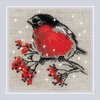 Tikkimiskomplekt Riolis Winter Guest SR2132, 15 x 15 cm