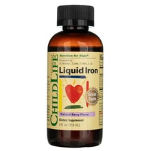 ChildLife vedel raud, loodusliku marjamaitsega, 118 ml