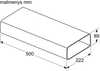 Lame kanal Bosch HEZ9VDSM1, 500 mm
