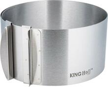 Tordi- ja koogivorm Kinghoff KH-4614, reguleeritav, 16-30 cm, roostevaba teras, hõbe