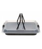 Ahjupann kaanega Maku Bake & Carry 321402, 42 cm x 30 cm, läbipaistev/must, 3.45 l