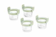 Kuumakindlad vormid Lekue Air Fryer Glass Mini Cups, 4 tk, läbipaistev, ümmargune