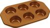 Muffinivorm Klausberg KB-7375, 6 tk, vask, 31 x 18.5 cm, kuldne