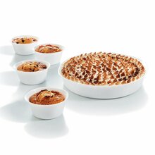 Küpsetusvormide komplekt Luminarc Smart Cuisine, 28 x 28 cm, valge, 5 tk