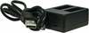 Xrec topelt USB-laadija AHDBT-501 GoPro HERO 7 6 5, must