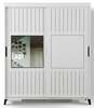Riidekapp Kalune Design Pasific Home Fuga 160, 160 x 60 x 216 cm, peegliga, valge
