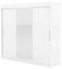 Riidekapp ADRK Furniture Erwin 235, liugustega, peegliga, 59 x 235 x 215 cm, valge