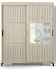 Riidekapp Kalune Design Pasific Home Fuga 150, 150 x 60 x 216 cm, peegliga, tamm