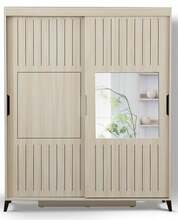 Riidekapp Kalune Design Pasific Home Fuga 150, 150 x 60 x 216 cm, peegliga, tamm